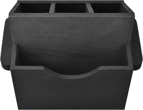 Ikee Design Wooden Utensil Caddy with Handles, Silverware Caddy, Silverware Holder for Countertop,Party,Camping and Kitchen, Silverware Organizer,...