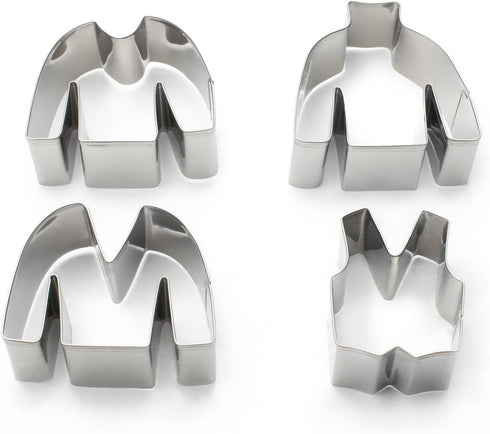 Fox Run Brands Ugly Sweater Cookie Cutter Set, Metallic...