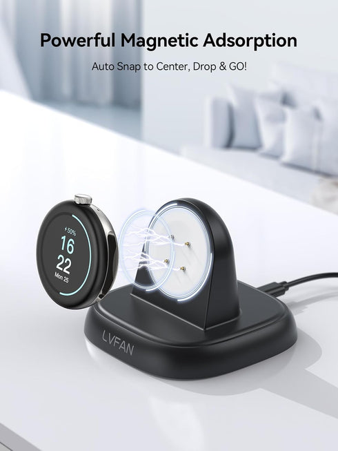 LVFAN Charger for Fitbit Versa 4 / Fitbit Sense 2 / Pixel Watch 2, Charger Replacement Charging Cable Accessories, Charger Dock Stand for Google P...