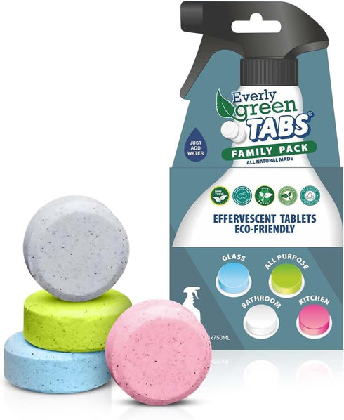All Purpose Cleaner Tablets – Family Pack – Natural Kitchen Cleaner – Glass, Bathroom & Water Stain Remover – Eco-Friendly – Bathtub Cleaner – Cle...