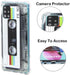 Compatible with Samsung Galaxy A51 Cool Tape Case,Slim Dual Retro Cassette Music Shockproof Bumper Protective Soft Phone Cases Cover for Samsung G...