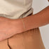 Tasiso Dainty Gold Bracelets for Women Cute Tiny Sideways Cross Bracelets Layered Pearls Herringbone Chain Toggle Clasp Bracelet Minimalist Handma...