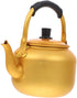 Hemoton Aluminium Tea Kettle Anti Leak Vinegar Milk Tea Kettle Coffee Pot for Home Restaurant (Yellow 1L)...
