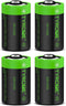 1/2 AA Size LS 14250 ER14250 3.6 Volt 1200 mAh Lithium Batteries 4 Pack, Tyrone Batteries Compatible for Dogwatch Dog Collar and Some of Movement ...