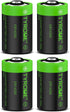1/2 AA Size LS 14250 ER14250 3.6 Volt 1200 mAh Lithium Batteries 4 Pack, Tyrone Batteries Compatible for Dogwatch Dog Collar and Some of Movement ...