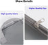 Large Size Art Portfolio Tote with Nylon Shoulder, Poster Board Storage Bag Office Supplies 24"X 36", Gray...