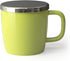 FORLIFE Dew Glossy Finish Brew-In-Mug with Basket Infuser &"Mirror" Stainless Lid 11 oz. (Lime)...