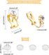 PH PandaHall 8 Pairs Clip-on Earring Converter Gold Silver Earring Findings Brass Earring Clips with Crystal Rhinestone Earring Silicone Earring P...