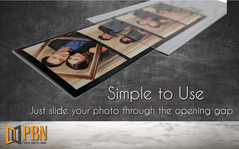 Photo Booth Nook | 2x6 Flexible Magnetic Photo Booth Picture Frames (10 Count) | Crystal Clear Display with Strong Magnet...