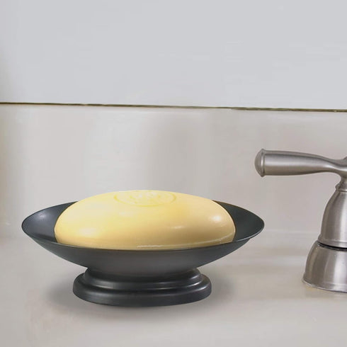 nu steel Bogart Oil Rubbed Bronze Bar Soap Dish & Tray for Bathrooms, Kitchen Sinks, Countertops...
