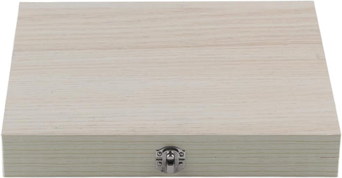 Acogedor Microscope Slides Storage Box, 100-Places Wooden Slide Storage Box with Lock Storage, Wooden Box for Microscope Slides, Lab Glass Prepare...