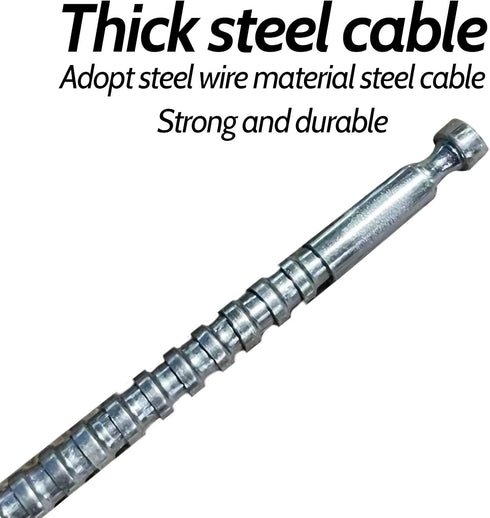 Anti-Theft Heavy Duty Steel Cable Lock, Red, 15"...