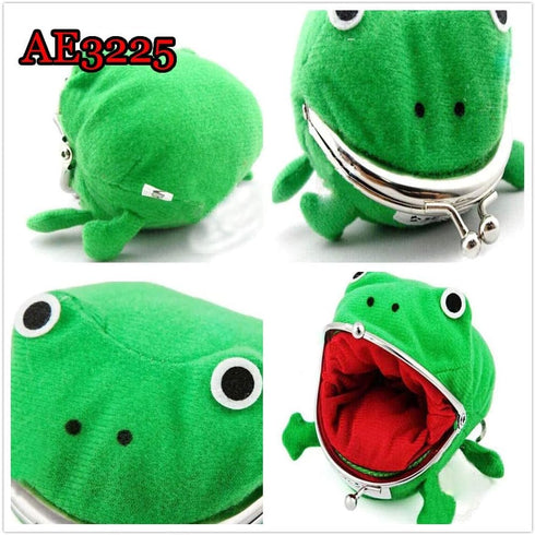 Cosplay Anime Frog Coin Purse Cute Pouch Wallet Small Money Bag Plush Toy for Funny 3225...
