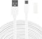 LEFXMOPHY 20ft USB Cord for WYZE Cam v3 Pro 2K / Cam OG/OG Telephoto White Extension Charging Cable with Waterproof Silicone Wire Connector...