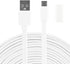 LEFXMOPHY 20ft USB Cord for WYZE Cam v3 Pro 2K / Cam OG/OG Telephoto White Extension Charging Cable with Waterproof Silicone Wire Connector...