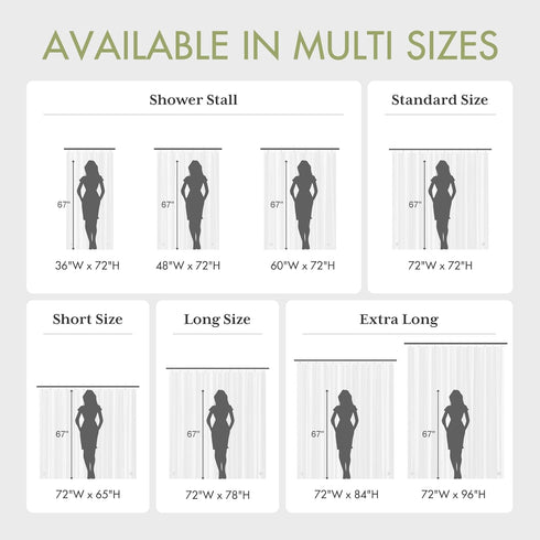 AmazerBath Shower Curtain Liner, 72x72 Clear Shower Curtain Liner, Waterproof Plastic Shower Liner, Cute Lightweight PEVA Shower Curtain for Bathr...