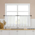 MRTREES Sheer 34 x 24 in Curtain Tiers Off White Bathroom Short Sheer Voile Cafe Rod Pocket 2 Panels Half Window Curtains...