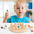 Wooden Memory Chess Matching Game: Family Board Games for Kids and Adults, Montessori Preschool Learning Educational Toy for Toddler 3 4 5 6 7 8+ ...