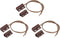 uxcell Wired Door Contact Window Sensor NC Surface Mount Magnetic Reed Switch Brown 3 Pcs...