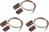 uxcell Wired Door Contact Window Sensor NC Surface Mount Magnetic Reed Switch Brown 3 Pcs...