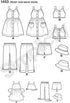 Simplicity Easy to Sew Girl's Dress, Top, Pants or Shorts and Hat Clothing Sewing Pattern Kit, Code 1453, Sizes 3-8...