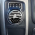 Dial Shifter Trim Plate Etched American Flag Eagle Emblem, Gear Shift Switch Knob Cover Fit for Chrysler Pacifica, Chrysler 200/300, Dodge Durango...