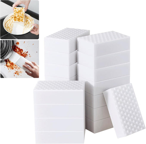 Magic Sponges Eraser, 20Pack 2X Density Melamine Sponge in Bulk, Long Lasting,Cleaning Sponge for Kitchen, Bathroom,Bathtub, Sink,Furniture, Wall ...