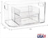 STORi Bliss Clear Makeup Organizer for Countertop, Divided Bathroom Organizer & Storage Drawer, Makeup Brush Holder, Cosmetic & Nail Polish Organi...
