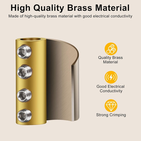 Linkstyle 10pcs 6 AWG Gauge Wire Connector Nut Kit, 80A Quick Wiring Connection Terminal, Splicing Quick Wiring Connection Terminal, Circuit Conne...