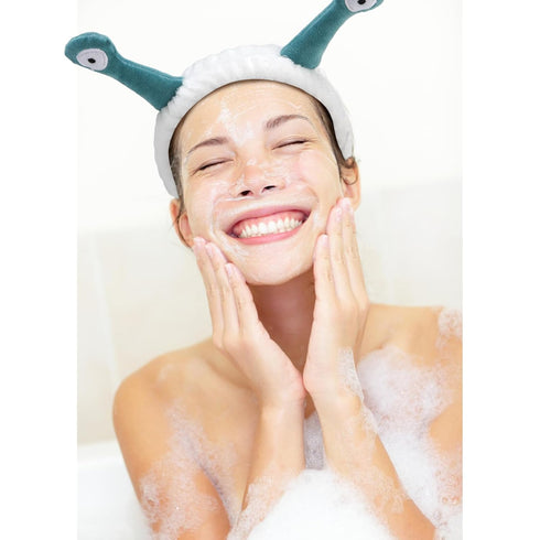 Canitor Snail Spa Headband Wrist Bands for Washing Face Makeup Headband Cute Animal Hair Band Head Band for Skincare Face Wash Cute Funny Gifts fo...