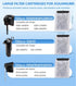 Replacement Filter Cartridges - Crystal Clear Aquarium Water - Compatible with Tetra Whisper Filters - Large 1 Pack...