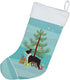 Caroline's Treasures CK3525CS Boston Terrier Christmas Tree Christmas Stocking Fireplace Hanging Stockings Christmas Season Party Decor Family Hol...
