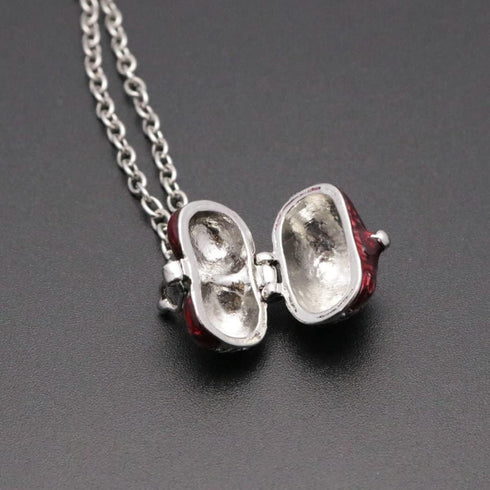 Heart Locket Pendant Necklace, Trendy Heart Shaped Box Pendant Necklace for Women Men Valentines Day Gift Jewelry Gift...