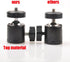 RetiCAM® Mini Ball Head BHA20 - Metal Ballhead 360° Pan 90° Tilt Tripod Mount - BHA20, Aluminum...