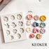 KEOKER Flower Polymer Clay Molds - 1 Pcs for Jewelry Making, Polymer Clay Molds for Earrings Decoration (Medium Flower)...