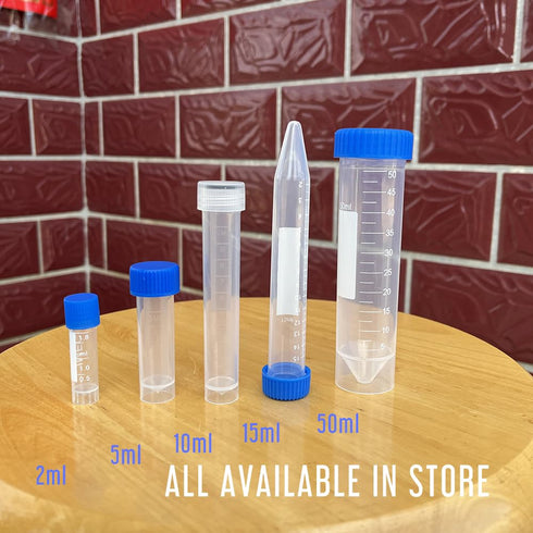 15 ml Leakproof Graduated Cryovials with Plastic Screw Top Vials, Centrifuge Tubes Laboratory Test Tubes (15 ml Conical Bottom of 20 Pieces)...