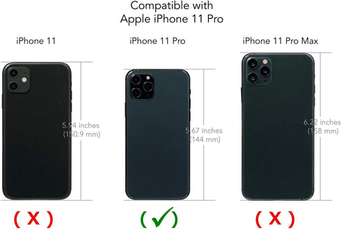 TORU CX PRO for iPhone 11 Pro Case Wallet | Protective Shockproof Heavy Duty Cover with Hidden Card Holder & Card Slot |Wrist Strap, Lightning Ada...