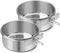 Dog Bowl Stainless Steel Pet Hanging Food Water Bowl Cage Feeding Cup Feeder for Dogs Cats Rabbits Birds Small Animal (Medium (2pcs)...
