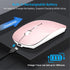 Wireless Mouse for Laptop, Bluetooth Mouse for MacBook Pro/Air/Mac/iPad/Chromebook/Computer -Rechargeale Dual Mode(USB 2.4Ghz + Bluetooth 5.2) Sil...