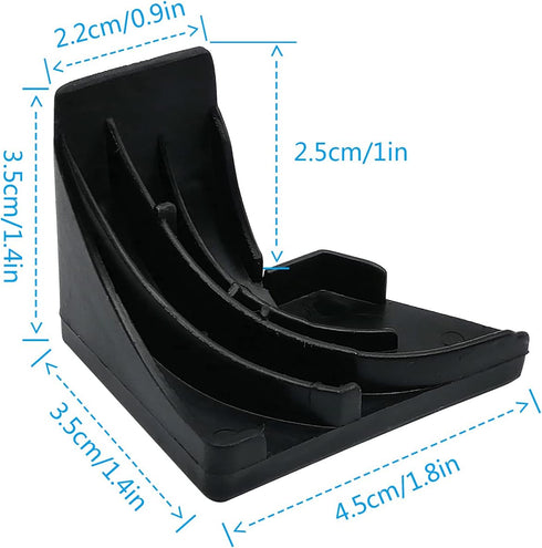 Dishwasher Right, Left Side Door Baffle Black Silica gel Door Baffle WD8X227 and WD8X228 For Dishwasher Electric Dishwasher Corner Gasket Set of