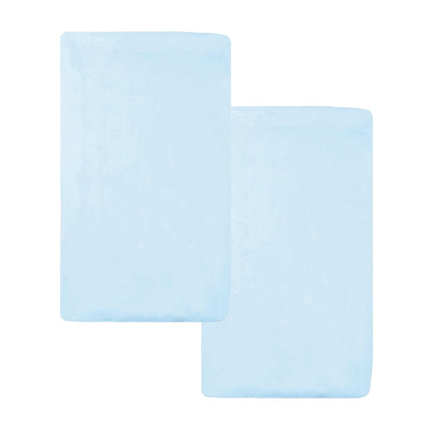 American Baby Company 2 Pack 100% Natural Cotton Fitted Cradle/Bassinet Sheets 36" x 18" - Soft, Breathable & Hypoallergenic Bed Sheets, Blue, Neu...