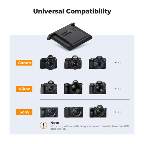 K&F Concept Hot Shoe Cover, 6-Pack Universal Camera Hot Shoes Cap for Canon Nikon Sony DSLR, SLR, Mirrorless Camera, ABS Hot Shoe Protector...
