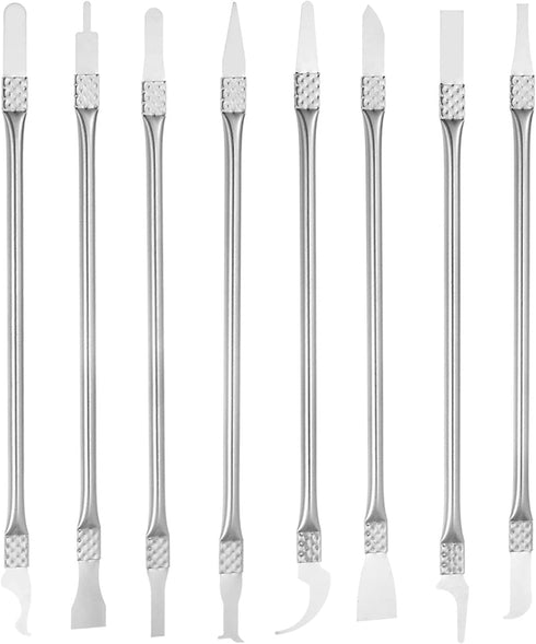 uxcell 8in1 Set Electronics Repair Tool for Curved Screen 304 Stainless Steel Pry Bar Disassemble Removing Set...