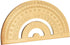 1 Piece Gold Brass Retro Semicircle Protractor Drawing Copper Ruler Angle Measure Tool Stationery Math Geometry Gift...