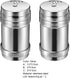 Stainless Steel Sugar Shakers Spice Salt Pepper Organizer Container Dust-proof Stainless Steel Salt Shakers...