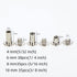100 Set M4 Chicago Binding Post Screw Assorted Kit Metal Nail Rivet Chicago Button for DIY Leather Decoration Bookbinding(Silvery 1/4 5/16 3/8 Inc...