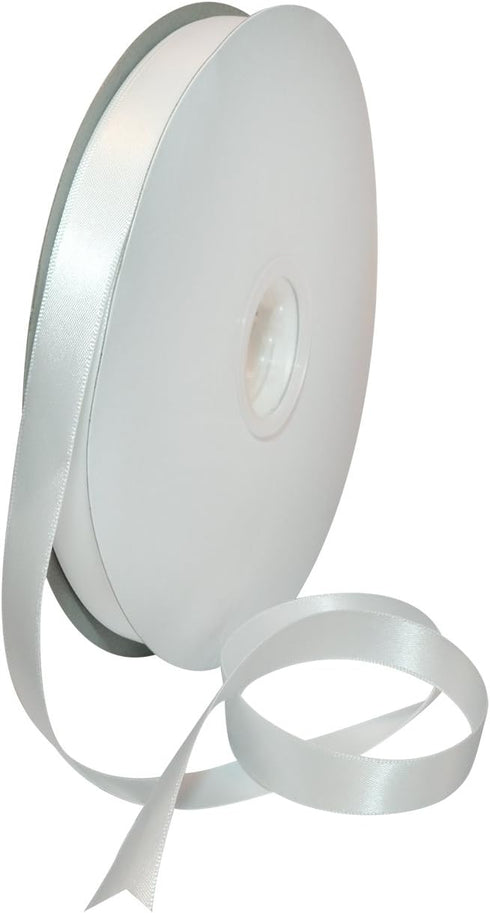 Morex Ribbon Double Face Satin Ribbon 5/8" X 100 YD White Ribbon for Gift Wrapping, Birthday Gift Cards, Satin Dress for Women, Silk Ribbons for C...