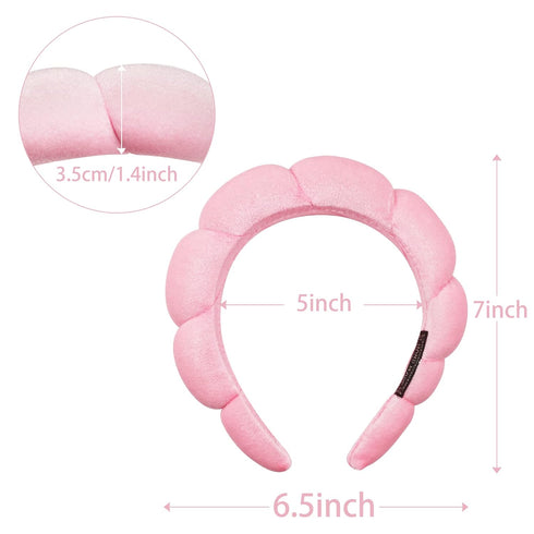 Ayesha Spa Headband for Women Sponge Headband for Washing Face Clouds Soft Hairband Skincare Makeup Headbands for Women Girls Shower Makeup Skinca...
