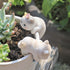 Miniature Hanging Cat Figurines Flower Pot and Vase Hugger Cute Resin Kitten Bonsai Terrarium Edge Decor Planter Pot Hanger Fairy Garden Ornaments...