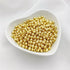500Pcs 4mm Smooth Round Beads Gold Spacer Loose Ball Beads for Bracelet Jewelry Making Craft...